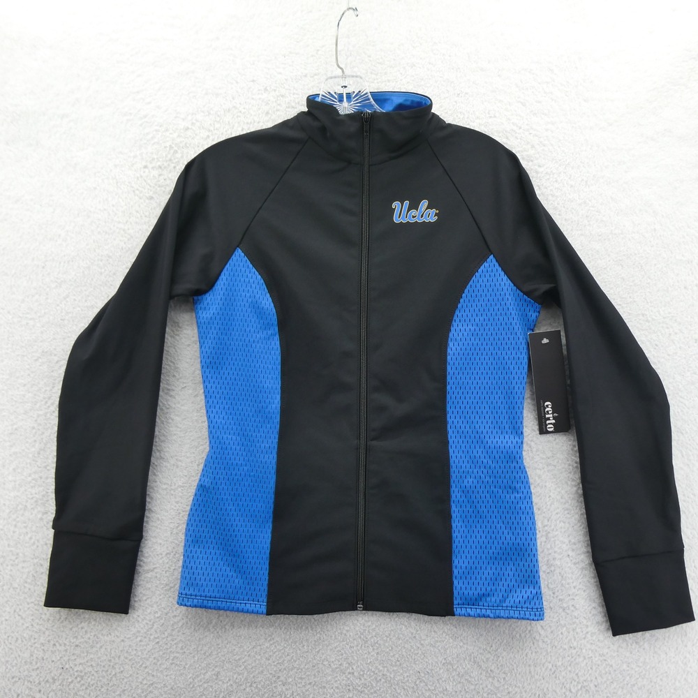 Certo Jacket Womens Extra Small UCLA Bruins Black Blue Full Zip Mesh Performance